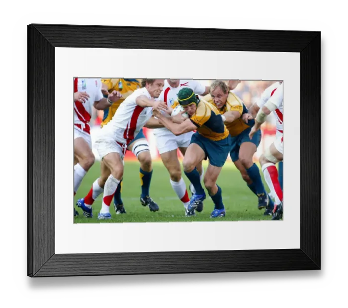 Framed Print : Matt Giteau & Jonny Wilkinson Framed Print : Matt Giteau & Jonny Wilkinson