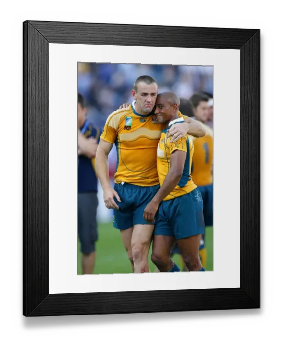 Framed Print : Chris Latham & George Gregan
