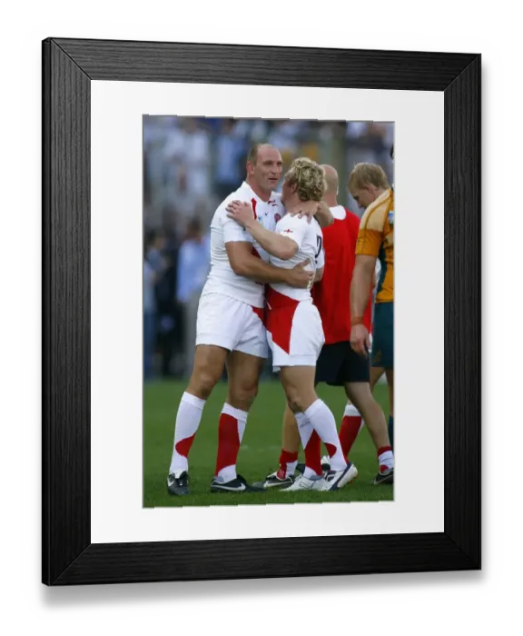 Framed Print : Lawrence Dallaglio & Peter Richards Framed Print : Lawrence Dallaglio & Peter Richards
