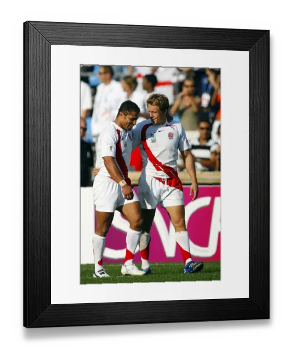 Framed Print : Jason Robinson & Jonny Wilkinson Framed Print : Jason Robinson & Jonny Wilkinson