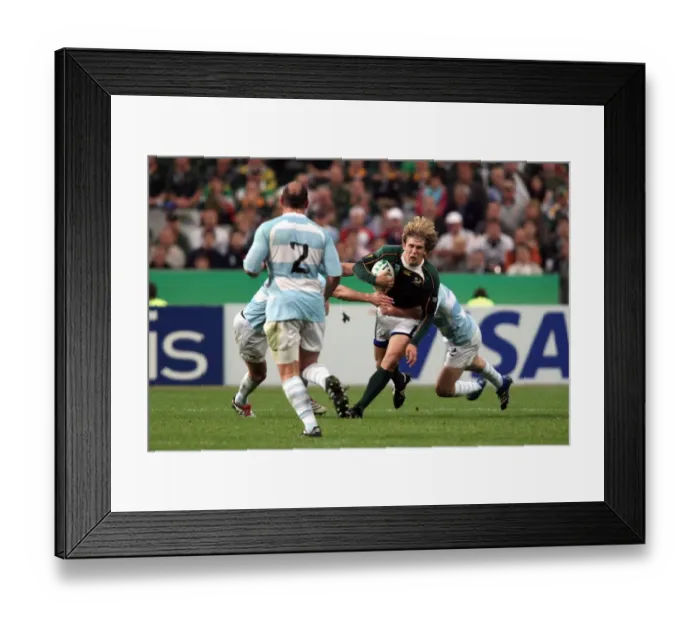 Framed Print : Francios Steyn On The Attack Framed Print : Francios Steyn On The Attack