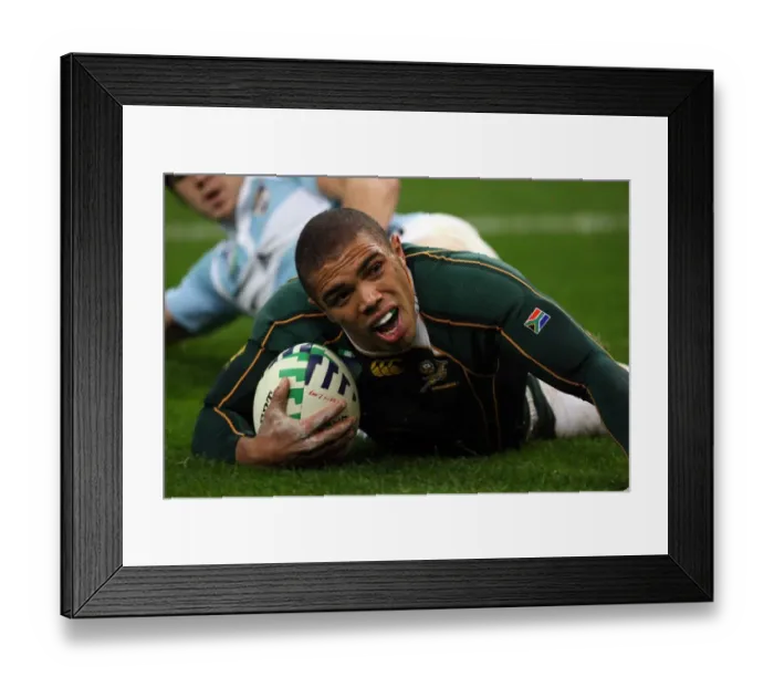Framed Print : Brian Habana Scores Framed Print : Brian Habana Scores