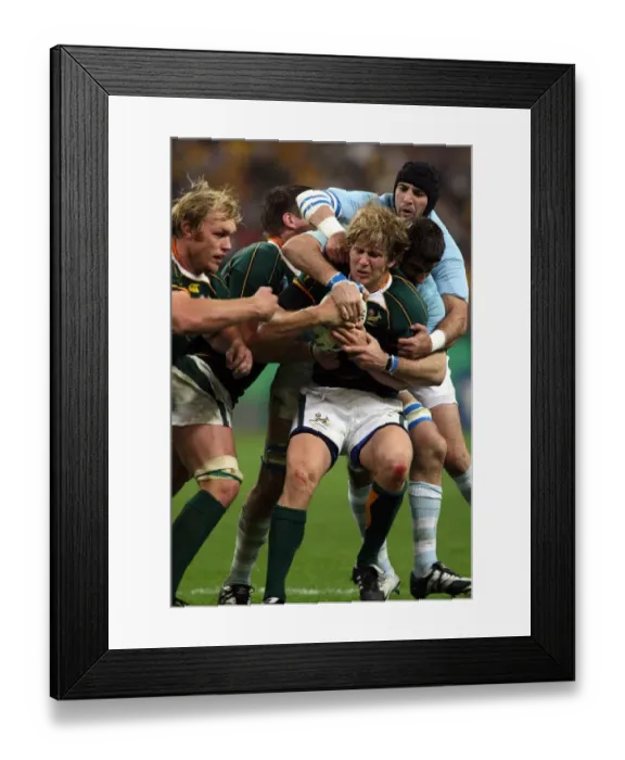 Framed Print : Francois Steyn Hangs On Under Pressure Framed Print : Francois Steyn Hangs On Under Pressure