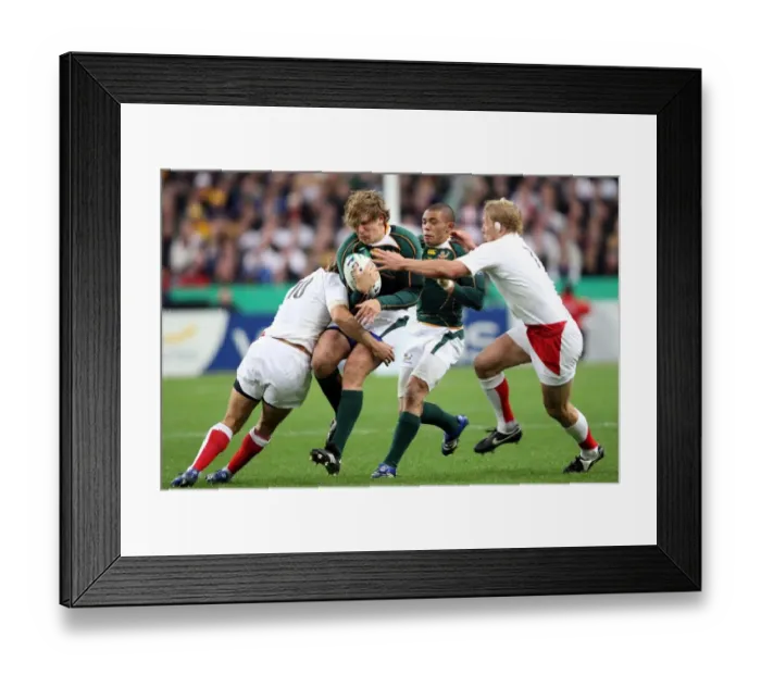 Framed Print : Jonny Wilkinson, Francois Steyn, Lewis Moody