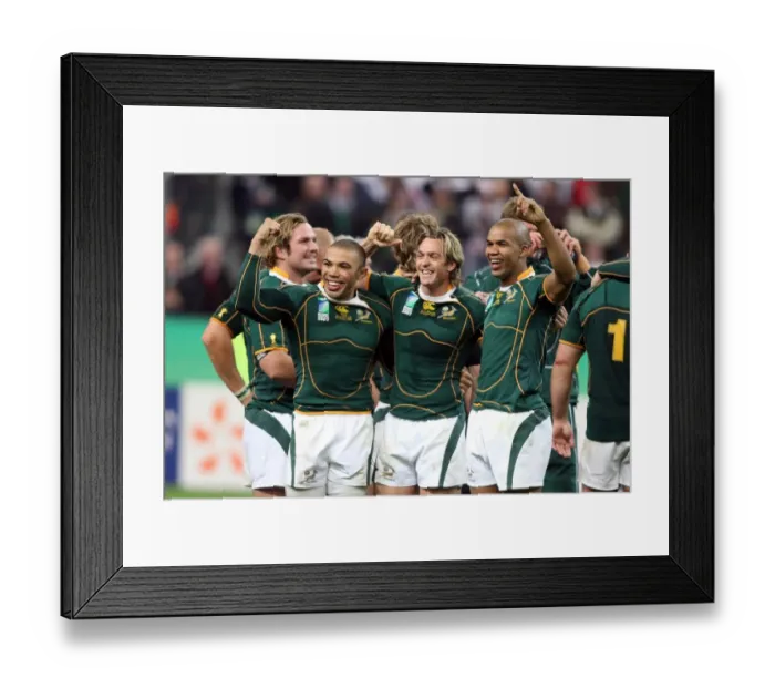 Framed Print : Bryan Habana, Percy Montgomery, Jp Peitersen