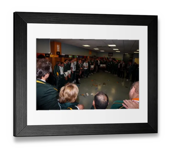 Framed Print : Jake White & South African Team Framed Print : Jake White & South African Team