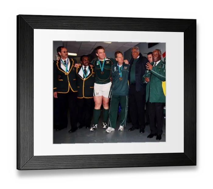 Framed Print : John Smit, Squad & Thabo Mbeki Framed Print : John Smit, Squad & Thabo Mbeki