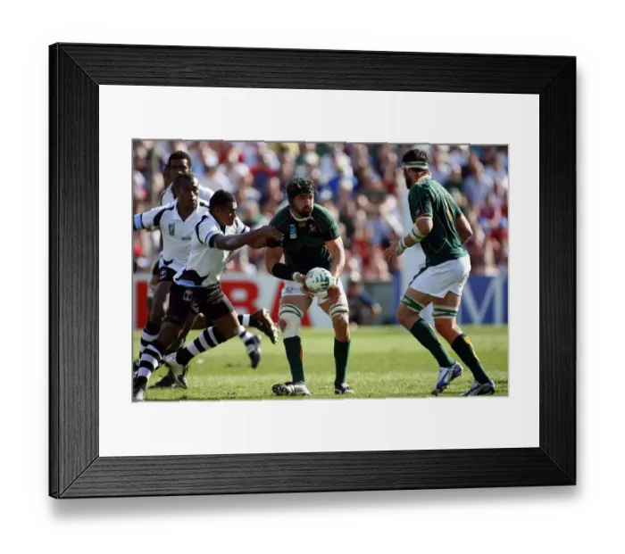 Framed Print : Victor Matfield & Kameli Ratuvou Framed Print : Victor Matfield & Kameli Ratuvou