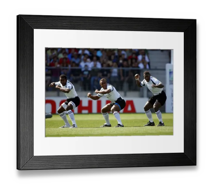 Framed Print : Fiji Perform The Haka Framed Print : Fiji Perform The Haka