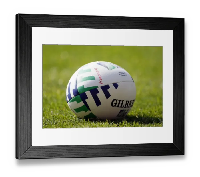 Framed Print : Official Rugby World Cup Ball Framed Print : Official Rugby World Cup Ball