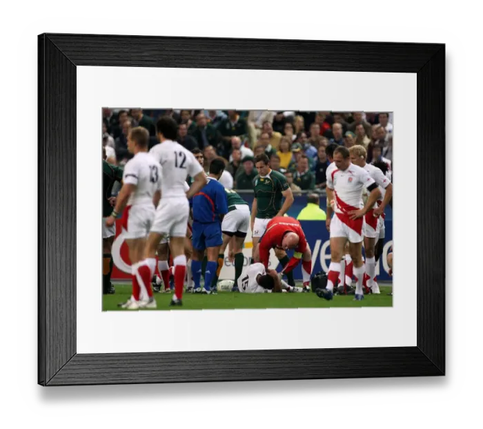 Framed Print : Jason Robinson Injury Framed Print : Jason Robinson Injury