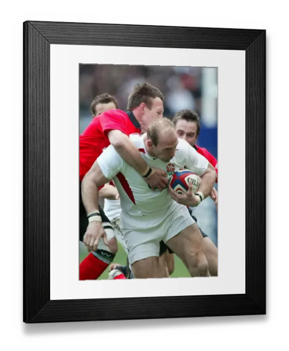 Framed Print : Lawrence Dallaglio & Mark Taylor Framed Print : Lawrence Dallaglio & Mark Taylor