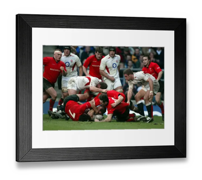 Framed Print : Lawrence Dallaglio, Charvis & Stephen Jones Framed Print : Lawrence Dallaglio, Charvis & Stephen Jones
