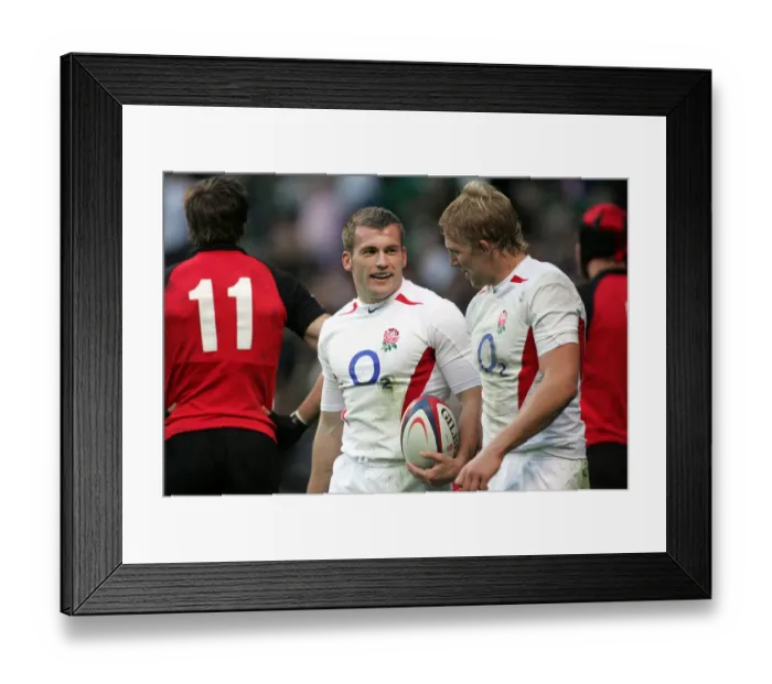 Framed Print : Mark Cueto & Lewis Moody Framed Print : Mark Cueto & Lewis Moody
