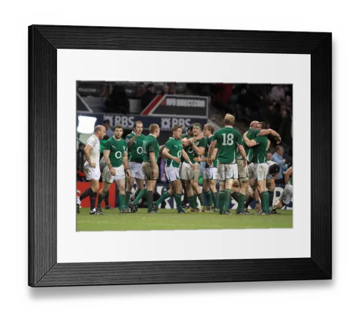 Framed Print : Ireland Celebrate Win Framed Print : Ireland Celebrate Win