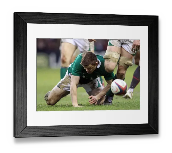 Framed Print : Brian O Driscoll Head Collides With Paul O Connell