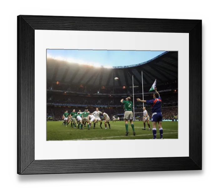 Framed Print : Rory Best Throws The Ball Into Line Out Framed Print : Rory Best Throws The Ball Into Line Out