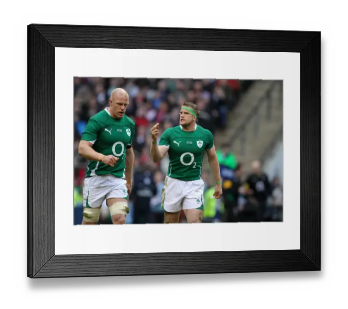 Framed Print : Jamie Heaslip & Paul O Connell