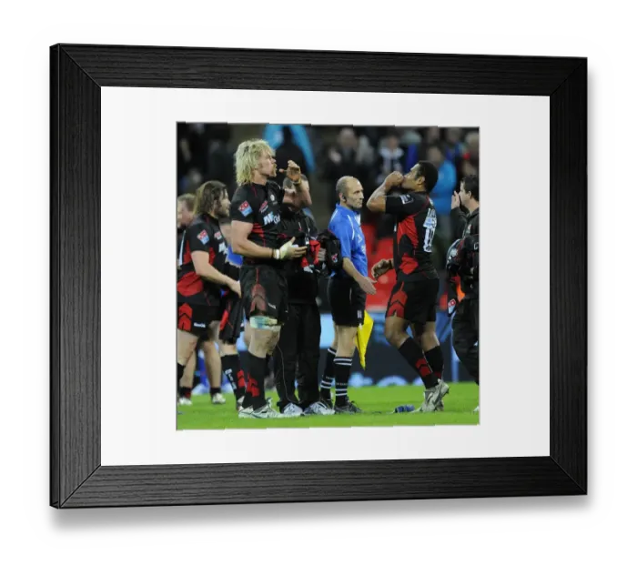 Framed Print : Mouritz Botha & Kameli Ratuvou Celebrate Framed Print : Mouritz Botha & Kameli Ratuvou Celebrate