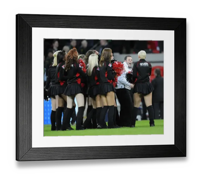 Framed Print : Stewart Tinner Celebrates Winning &, xa3;250000 For Hitting T