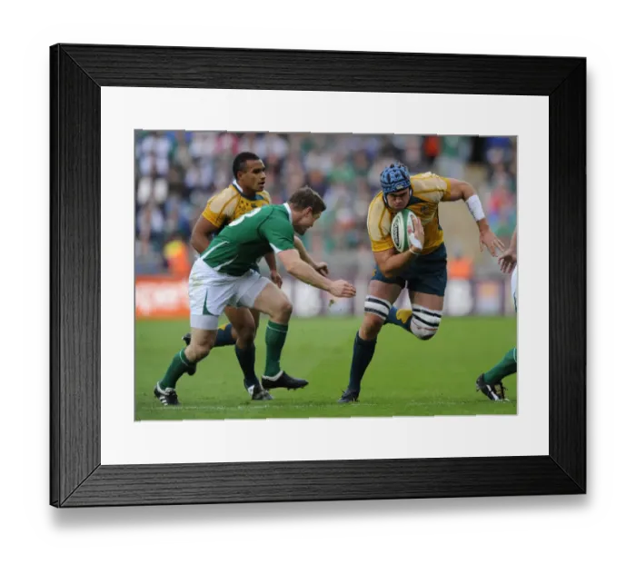 Framed Print : Brian O Driscoll & James Horwill Framed Print : Brian O Driscoll & James Horwill