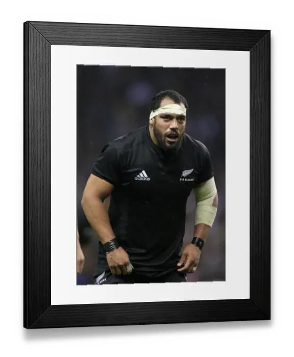 Framed Print : John Afoa New Zealand Rugby Union England V New Zealand