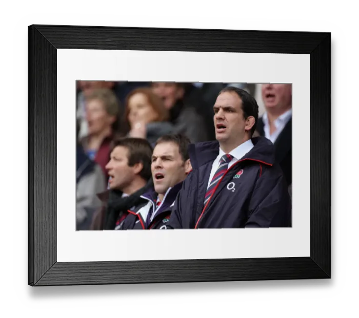 Framed Print : Martin Johnson & John Wells