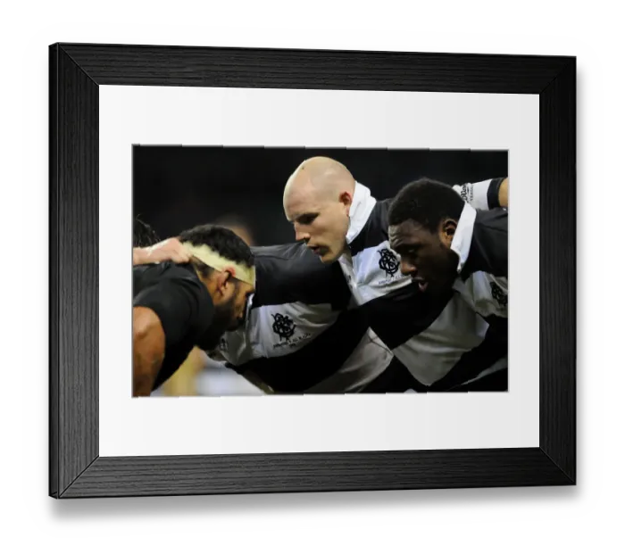 Framed Print : Stephen Moore & Tendai Mtawarira Framed Print : Stephen Moore & Tendai Mtawarira
