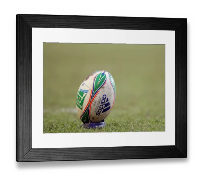 Framed Print : Heineken Cup Rugby Ball Framed Print : Heineken Cup Rugby Ball