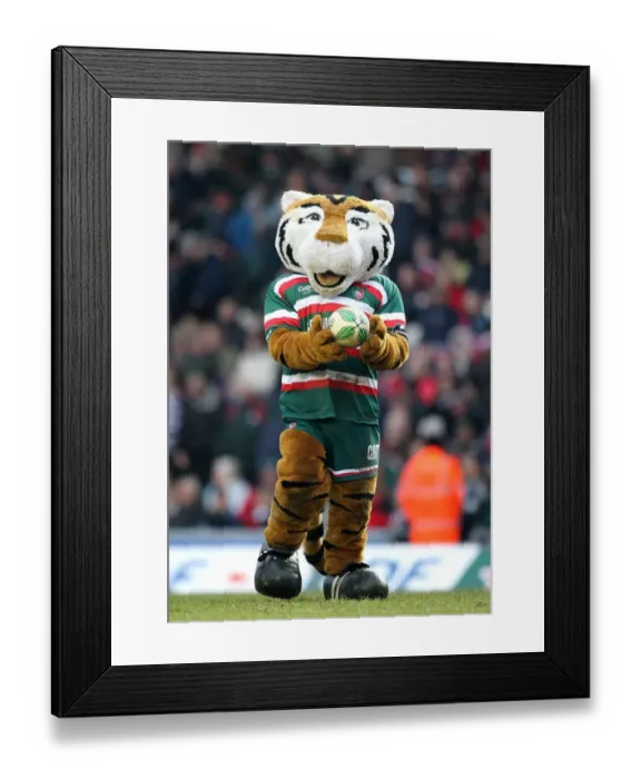 Framed Print : Leicester Tigers Mascot