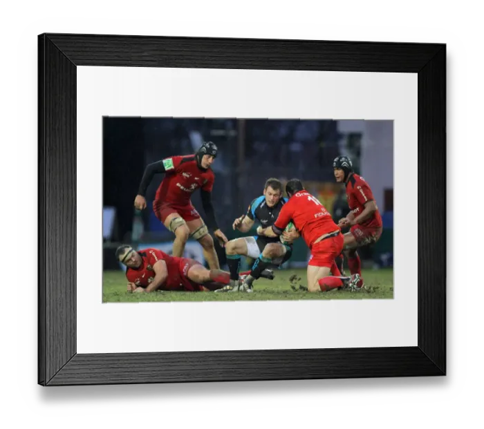 Framed Print : Mark Cueto Finds No Way Past Daan Human Framed Print : Mark Cueto Finds No Way Past Daan Human