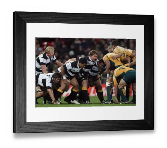 Framed Print : John Smit In Barbarian Scrum Framed Print : John Smit In Barbarian Scrum