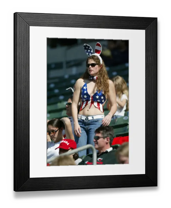 Framed Print : Usa Rugby Fan Framed Print : Usa Rugby Fan