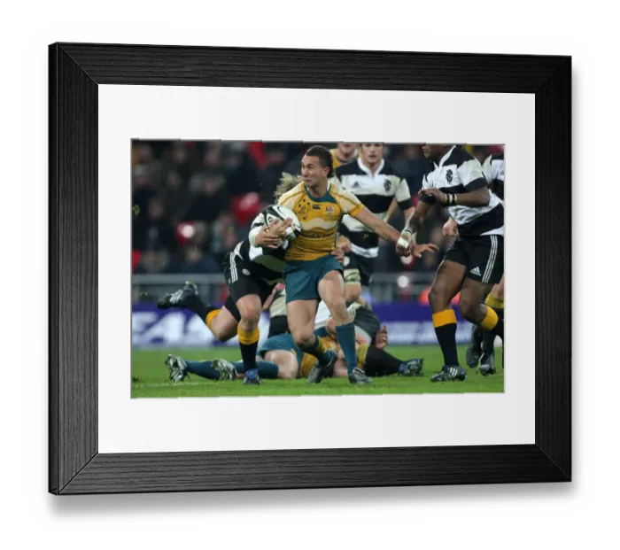 Framed Print : Quade Cooper & Francois Steyn