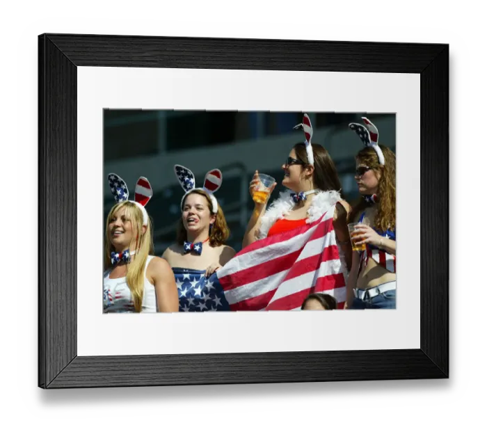 Framed Print : Usa Rugby Fans