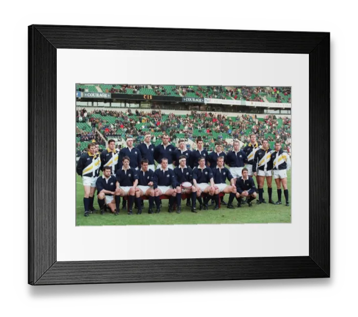 Framed Print : Scotland Team Line Up Framed Print : Scotland Team Line Up