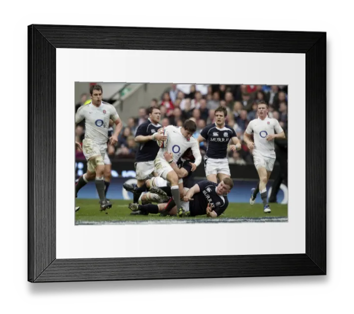 Framed Print : Ben Youngs Gets Challenged Framed Print : Ben Youngs Gets Challenged