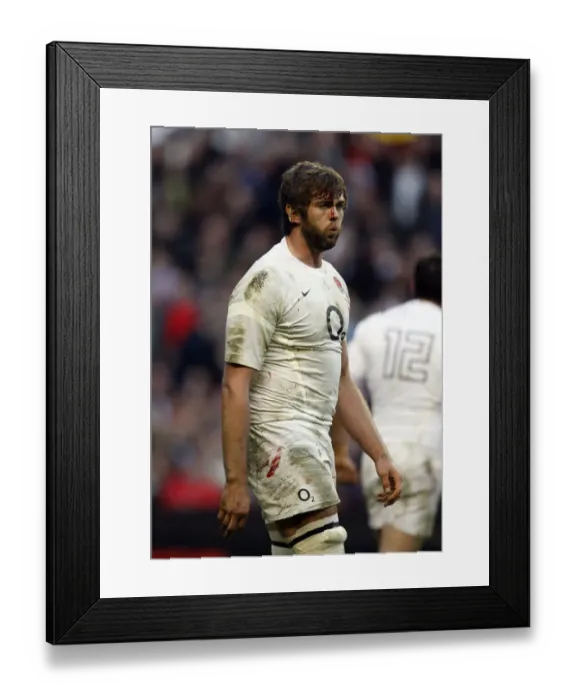 Framed Print : Bloodied Geoff Parling