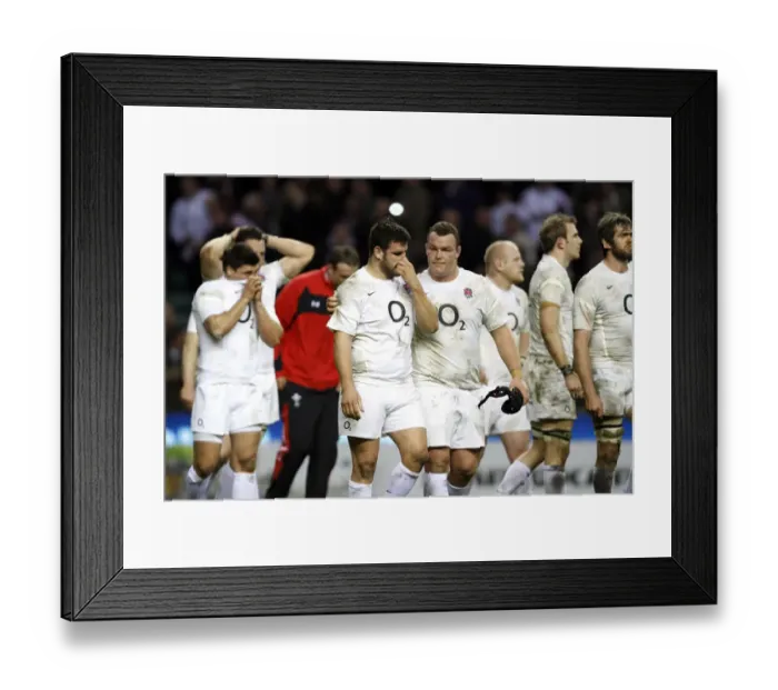 Framed Print : England Players After The Defeat Framed Print : England Players After The Defeat