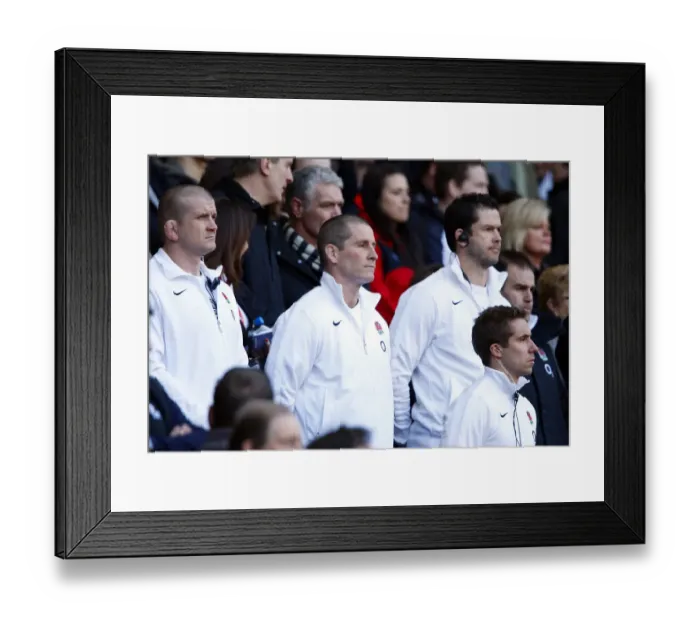 Framed Print : Graham Rowntree, Stuart Lancaster & Andy Farrell Framed Print : Graham Rowntree, Stuart Lancaster & Andy Farrell