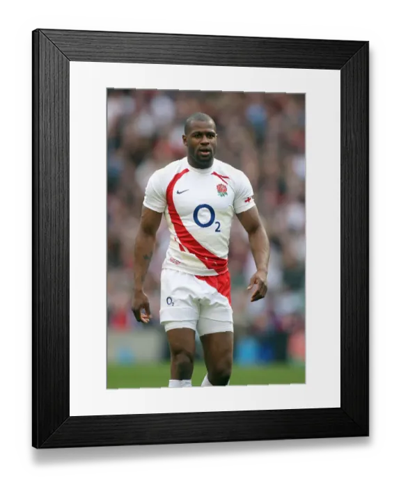 Framed Print : Ugo Monye England and Harlequins Rugby Union England V France
