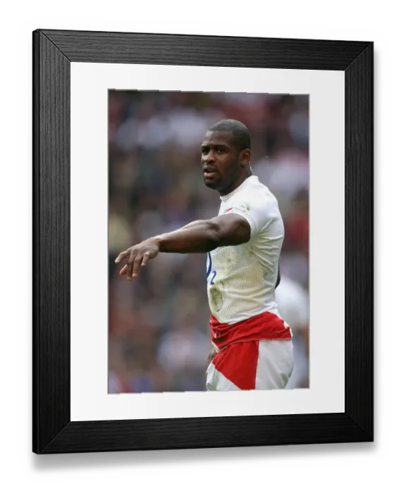 Framed Print : Ugo Monye England and Harlequins Rugby Union England V France