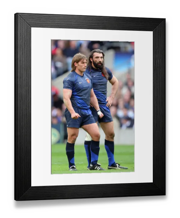 Framed Print : Dimitri Szarzewski & Sebastien Chabal Framed Print : Dimitri Szarzewski & Sebastien Chabal