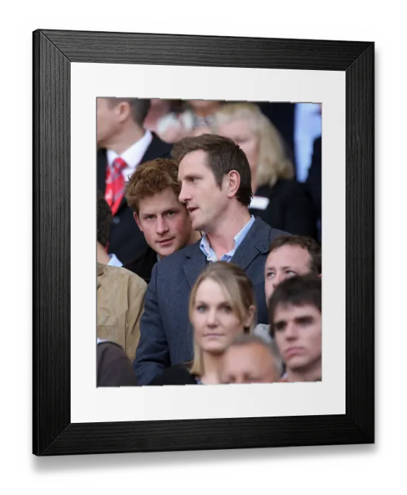 Framed Print : Prince Harry & Will Greenwood Framed Print : Prince Harry & Will Greenwood