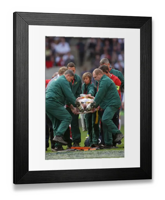 Framed Print : Harry Ellis Is Stretchered Off Framed Print : Harry Ellis Is Stretchered Off
