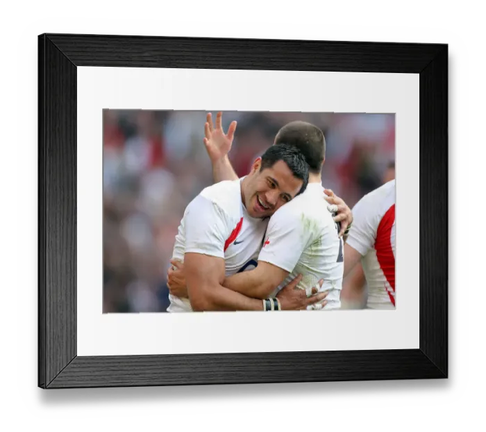 Framed Print : Riki Flutey & Danny Care Celebrate Framed Print : Riki Flutey & Danny Care Celebrate