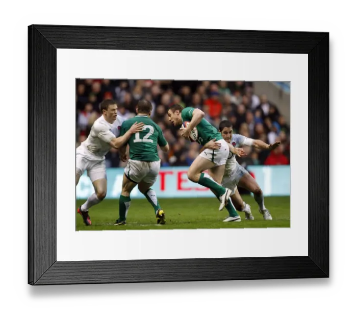 Framed Print : Tommy Bowe & Brad Barritt Framed Print : Tommy Bowe & Brad Barritt