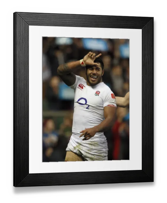 Framed Print : Manusamoa Tuilagi Celebrates