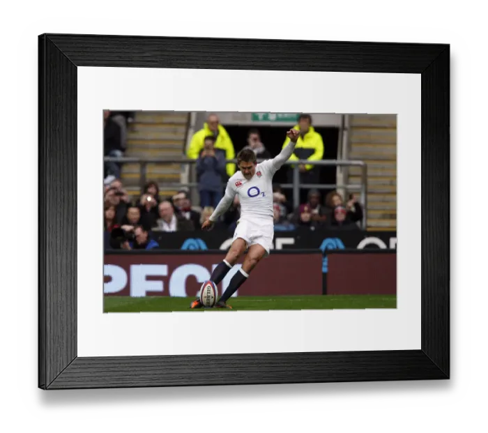 Framed Print : Toby Flood Kicks Penalty Framed Print : Toby Flood Kicks Penalty