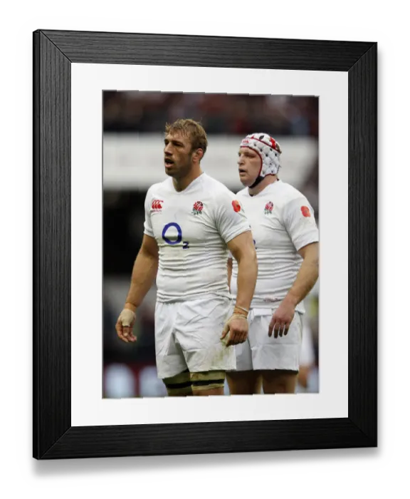 Framed Print : Chris Robshaw & Thomas Waldrom